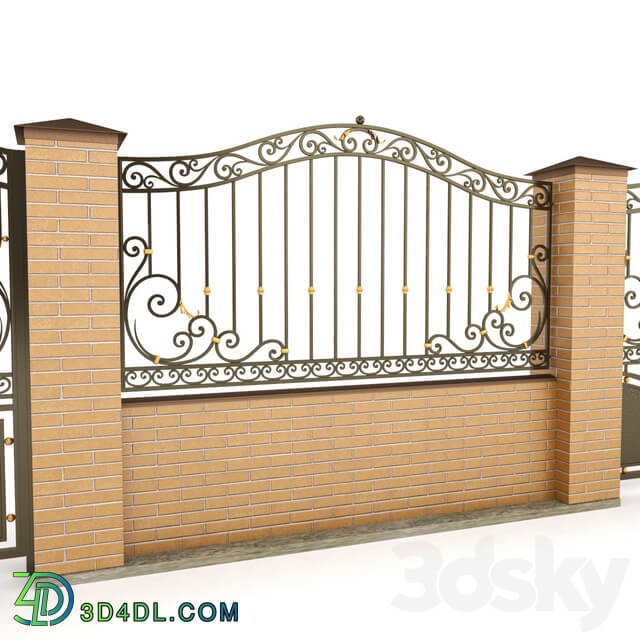 Other architectural elements - Gate fence gate