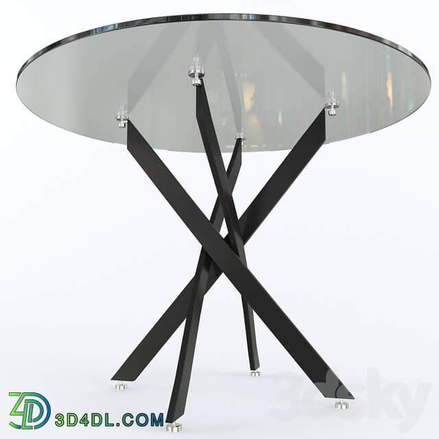 Table - Glass table Woodville Komo Black