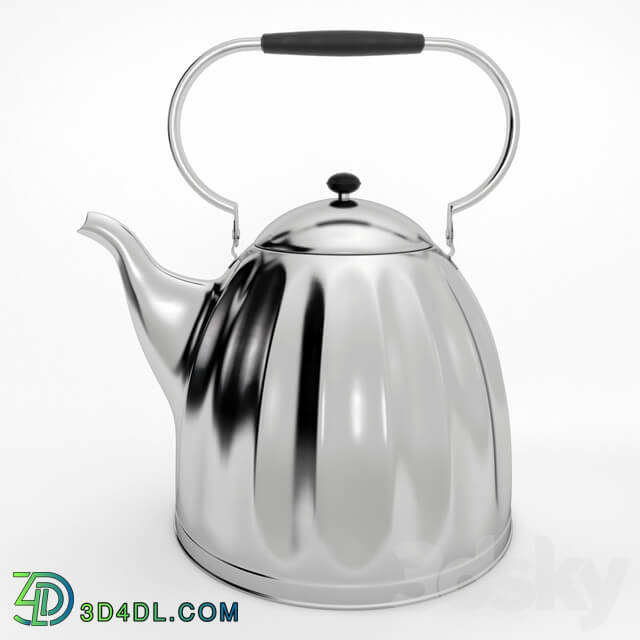 Tableware - Large Classic Nickel Plated Kettle