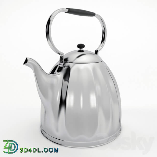 Tableware - Large Classic Nickel Plated Kettle