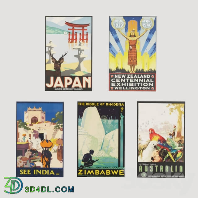 Frame - Retro Travel Posters