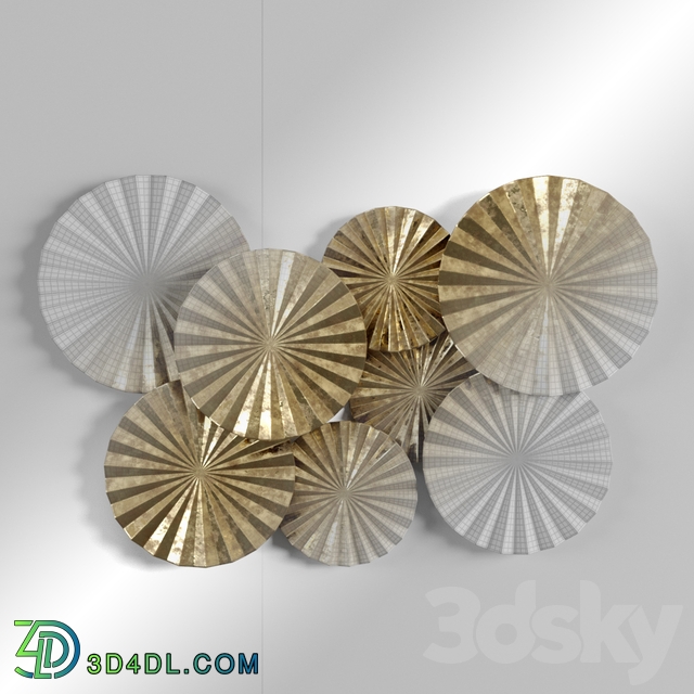 Other decorative objects - Newhill Designs Wide Gold Fan Wall Art