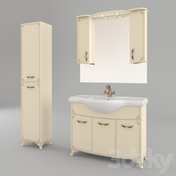 Bathroom furniture - Furniture for a bathroom Kaksa-A _ Classic-D Beige 1050 