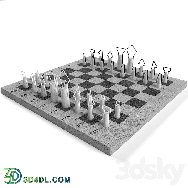 Other decorative objects - Concrete Chess