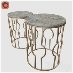 Table - Zara Home Round Marble Tables _SET OF 2_ 