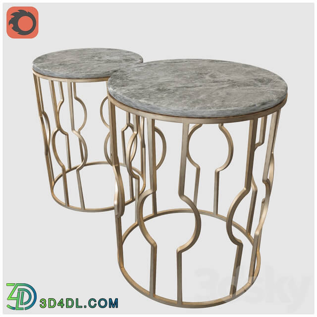 Table - Zara Home Round Marble Tables _SET OF 2_