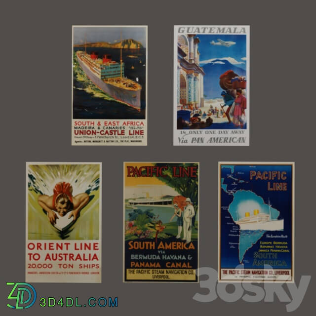 Frame - Retro Travel Posters2