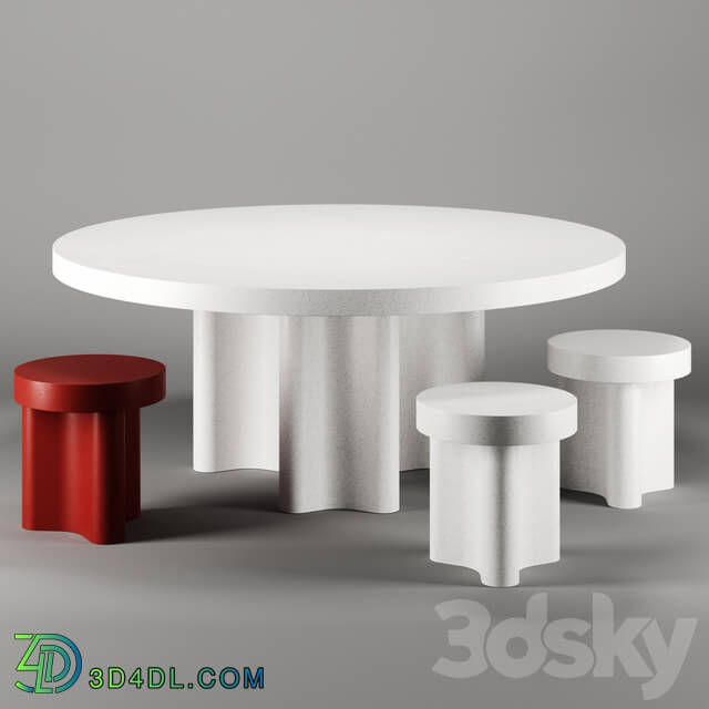 Table - AZO dining table and stools