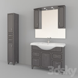 Bathroom furniture - Furniture for a bathroom of production Kaksa-A _ Patina Dark gray 1050 