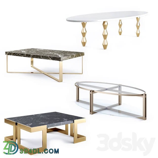 Table - Coffee Tables Set 04