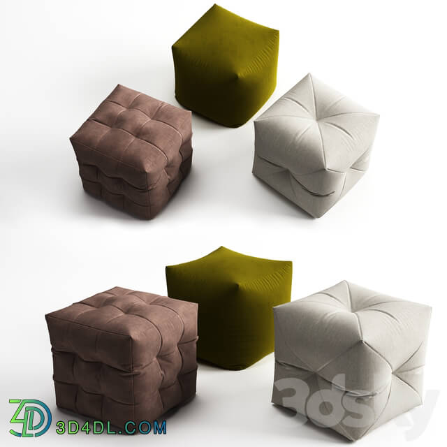 Other soft seating - Pouf fabric set