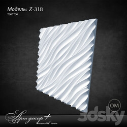 3D panel - Plaster model from Artdekor Z-318 