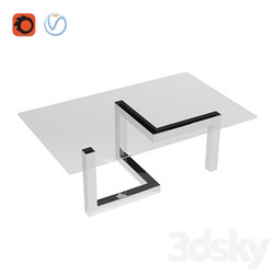 Table - Modern steel coffee table 