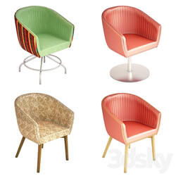 Chair - Dining Bucket Chair Variants 