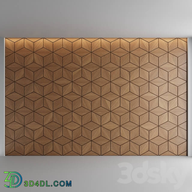 3D panel - Wood panel