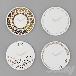 Watches _ Clocks - Wall Clocks Set 01 