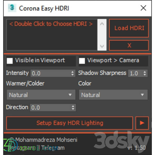 Corona Easy HDRI