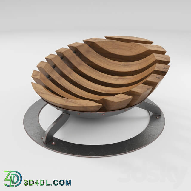Arm chair - Wooden armchair - a place to relax