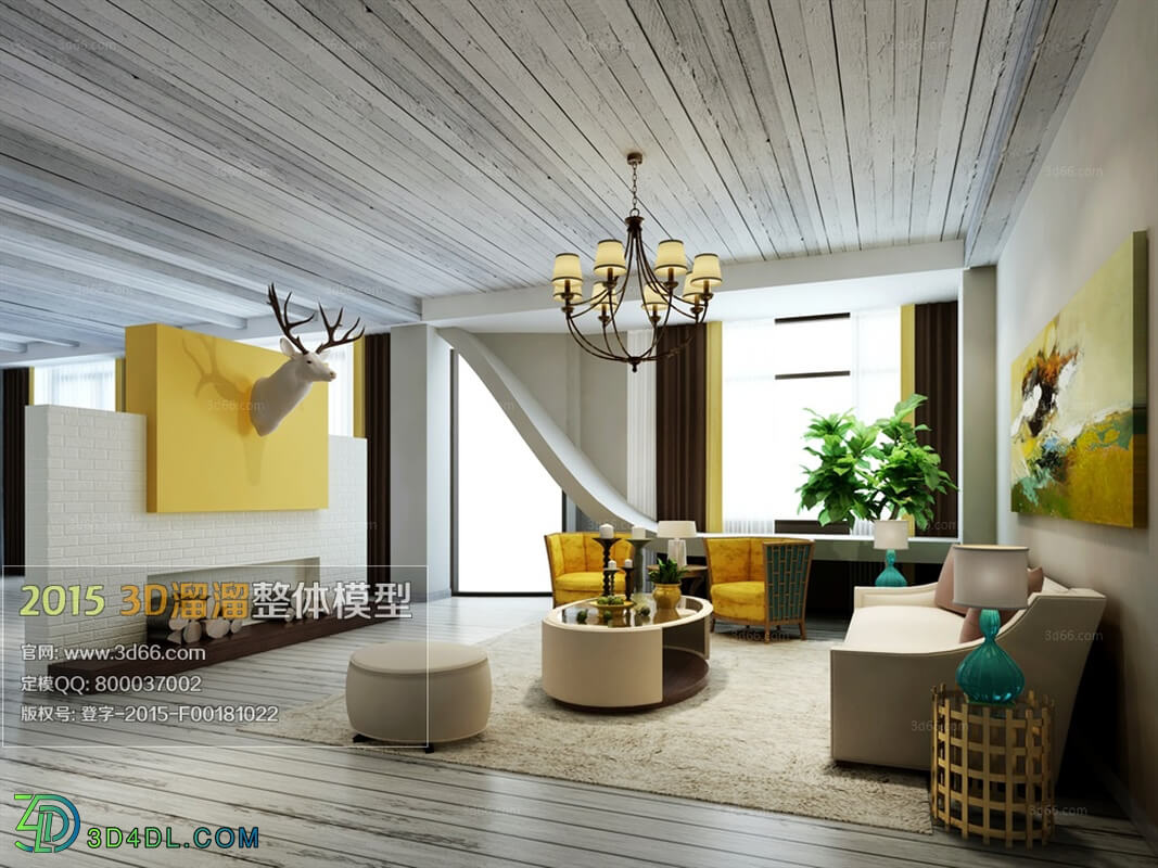 3D66 American Style Livingroom 2015 (240)