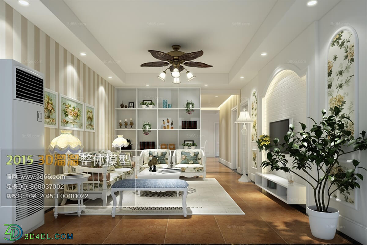 3D66 American Style Livingroom 2015 (242)
