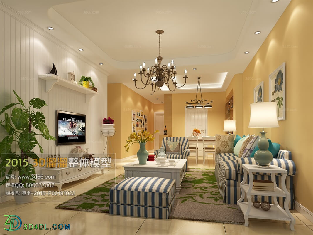 3D66 American Style Livingroom 2015 (243)