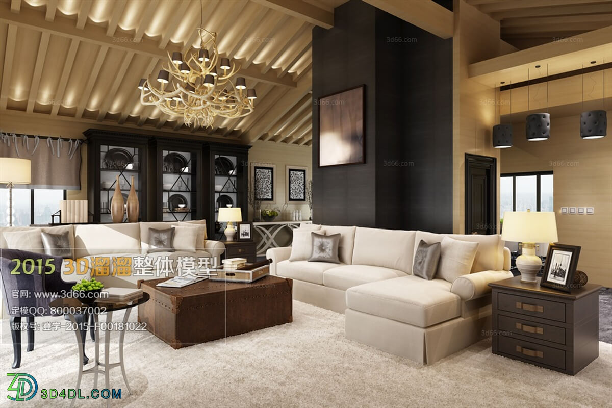 3D66 American Style Livingroom 2015 (247)