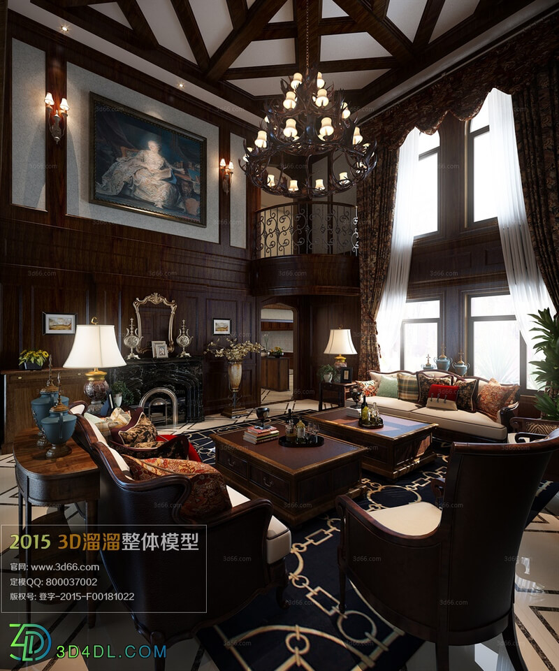 3D66 American Style Livingroom 2015 (260)