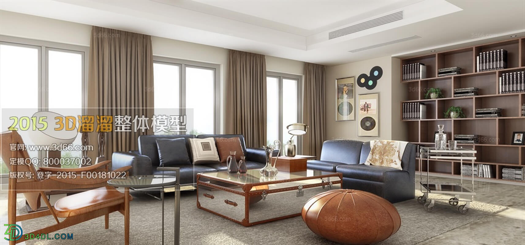 3D66 American Style Livingroom 2015 (263)