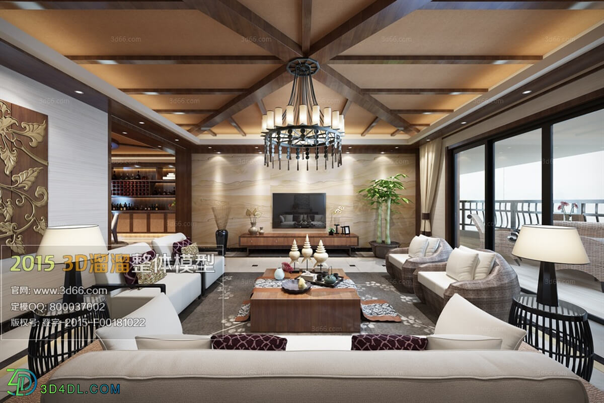 3D66 American Style Livingroom 2015 (271)