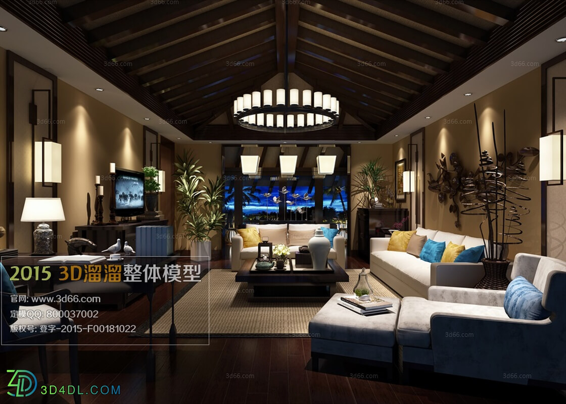 3D66 American Style Livingroom 2015 (272)