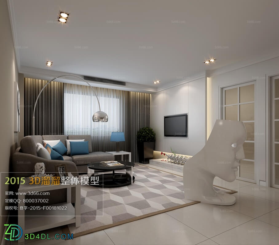 3D66 Modern Style Livingroom 2015 (016)