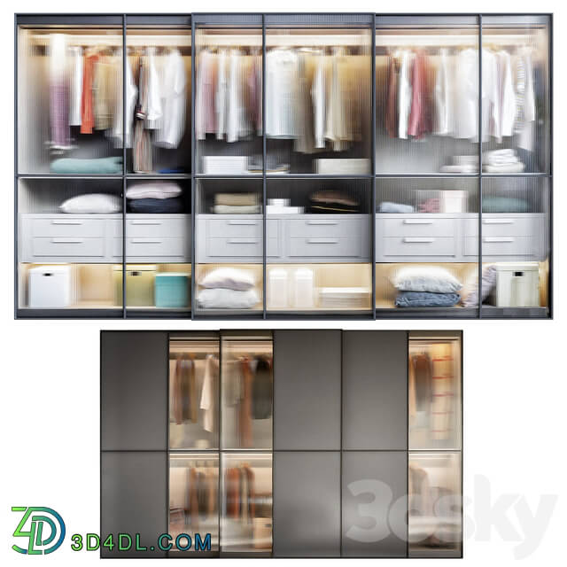 Wardrobe _ Display cabinets - Wardrobe LAYER Novamobili