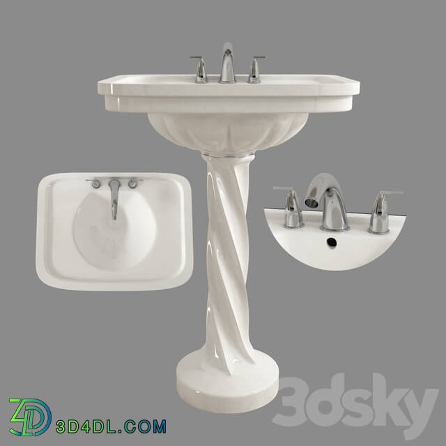 Wash basin - Bath pedestal_03