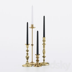 Other decorative objects - Brass Candle Holders_Collection I 
