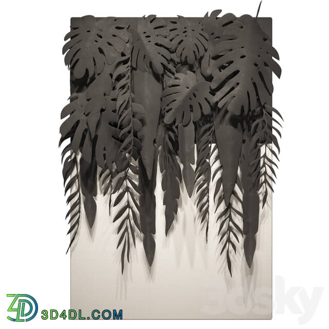 Other decorative objects - Tropical Leaves Panel