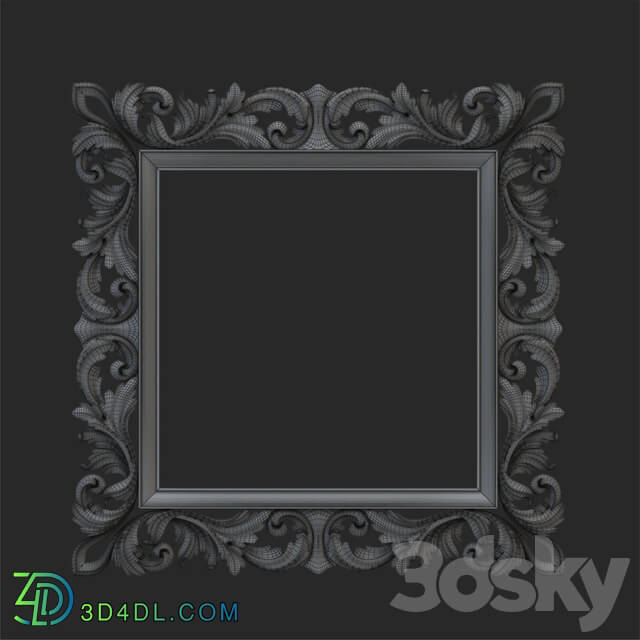 Decorative plaster - Square frame