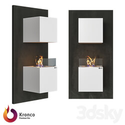 Fireplace - OM - Wall-mounted biofireplace Kronco Antrax 