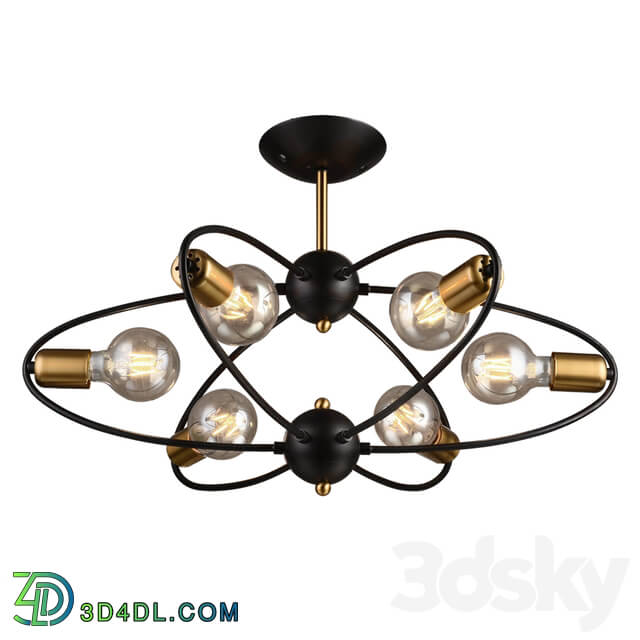 Ceiling light - Chandelier Milosh 0539CL-6BK