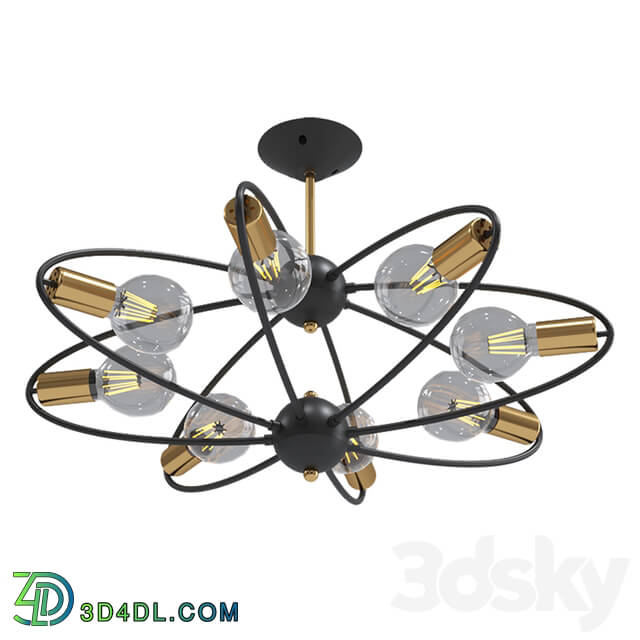 Ceiling light - Chandelier Milosh 0539CL-6BK