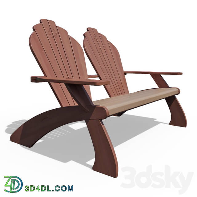 Arm chair - Double Adirondack Chair