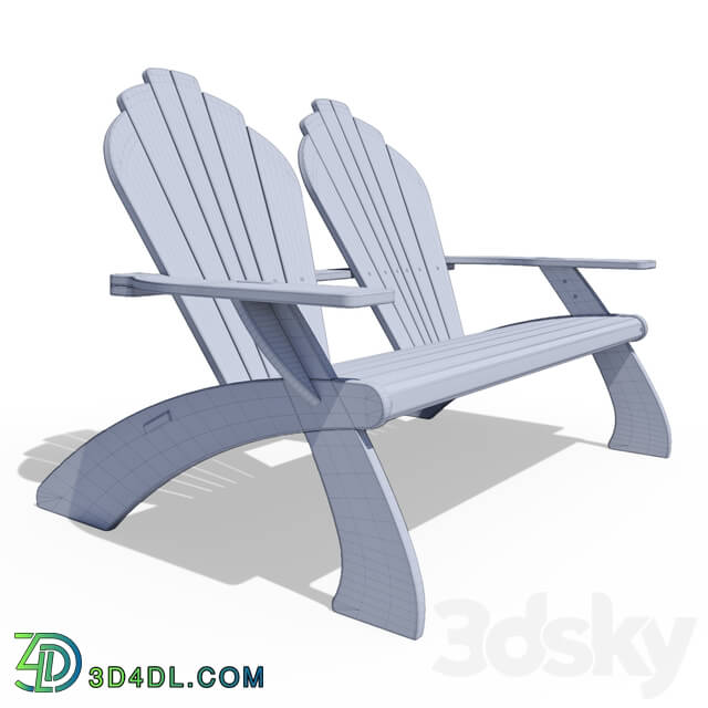 Arm chair - Double Adirondack Chair