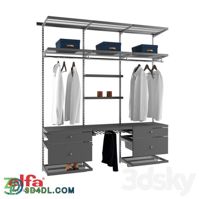 Wardrobe _ Display cabinets - OM Mens wardrobe Elfa