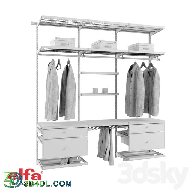 Wardrobe _ Display cabinets - OM Mens wardrobe Elfa