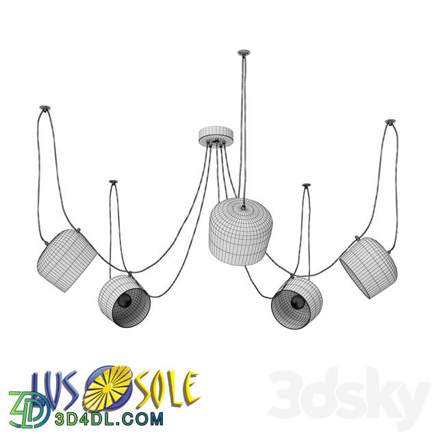 Ceiling light - Chandelier Lussole Loft Shirley LSP-9919