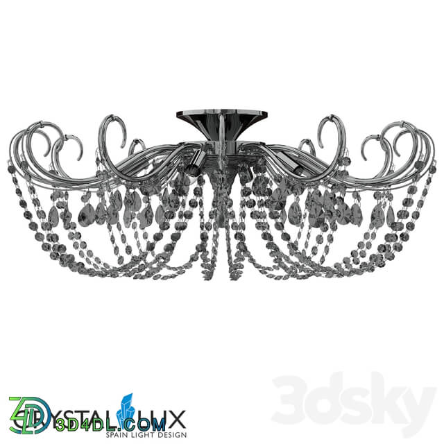 Ceiling light - Imperia Pl6 Chrome _ Smoke