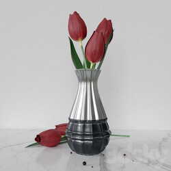 Bouquet - Tulips in a vase 