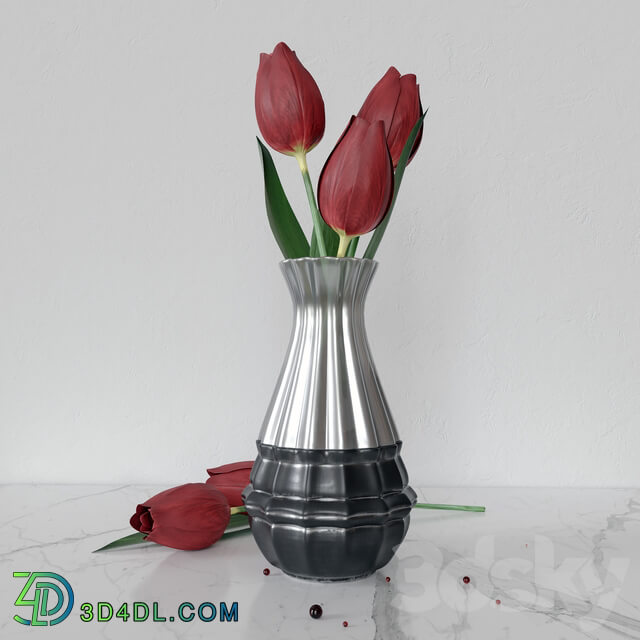 Bouquet - Tulips in a vase