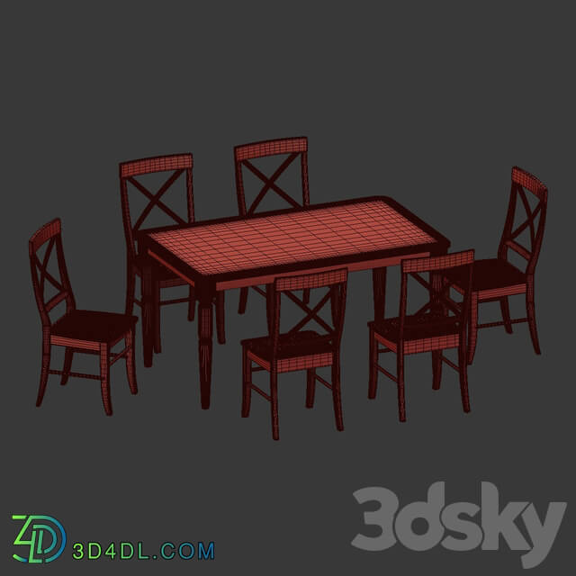 Table _ Chair - Losey dining set