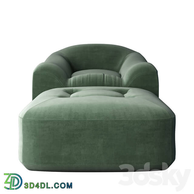 Arm chair - Maxence armchair and ottoman