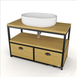 Bathroom furniture - Cabinet Noreedge Midler _ Basin Mira _ Norwich Midler washbasin cabinet _ Peace sink 